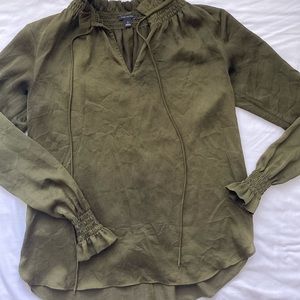 Ann Taylor olive green top